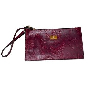 Carlota Floral Embossed Wristlet Clutch